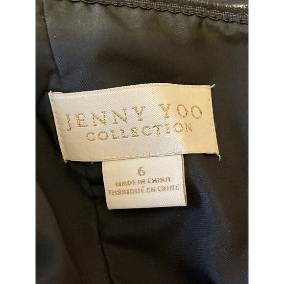 Jenny Yoo Mira Convertible Gown Dress Black Style 1682 Size 0 - Picture 13 of 13